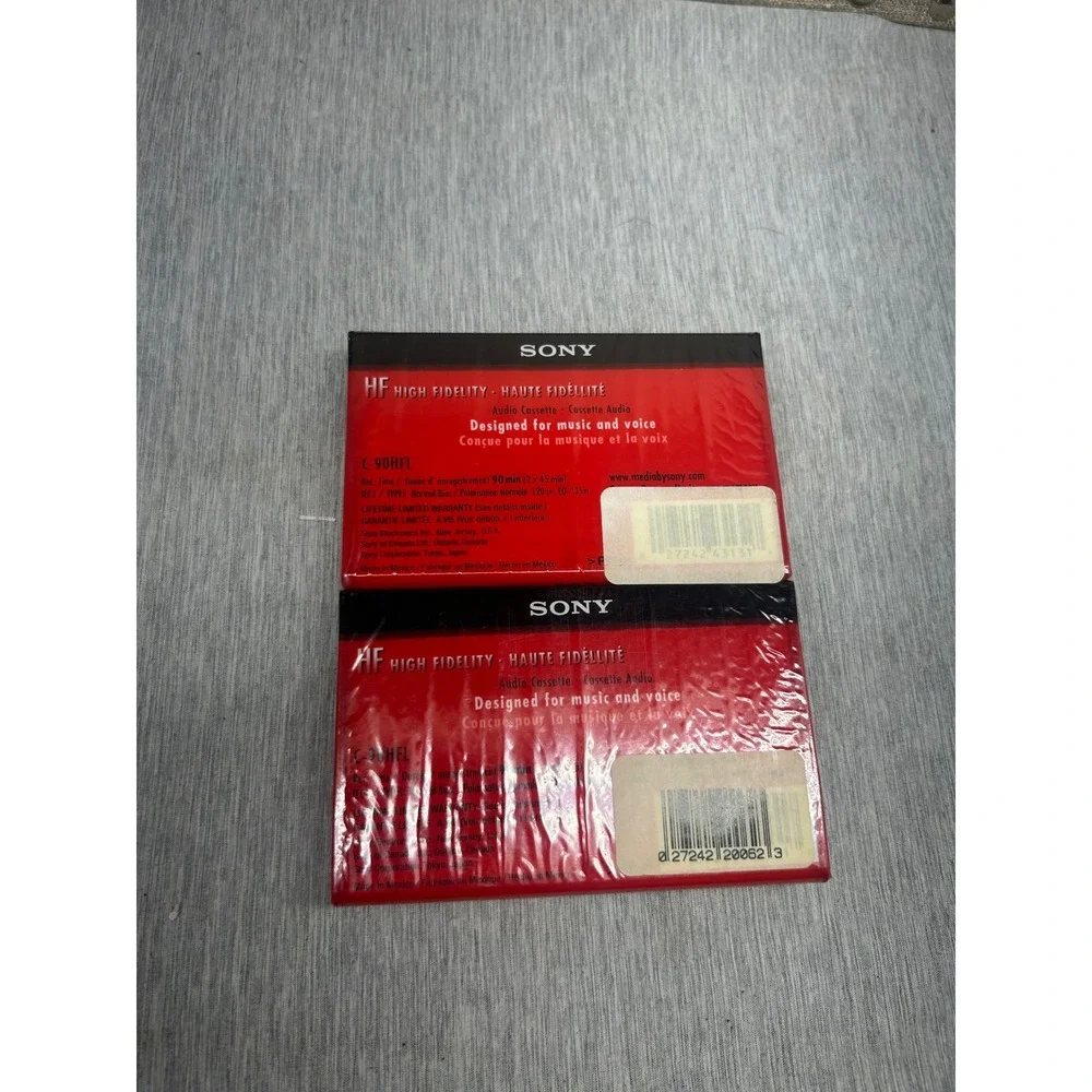 Sony HF 90 High Fidelity Blank Audio Cassette Tapes Type I Normal Bias 3‎ Pack